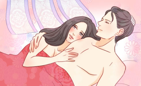 ピロートークをしている男女